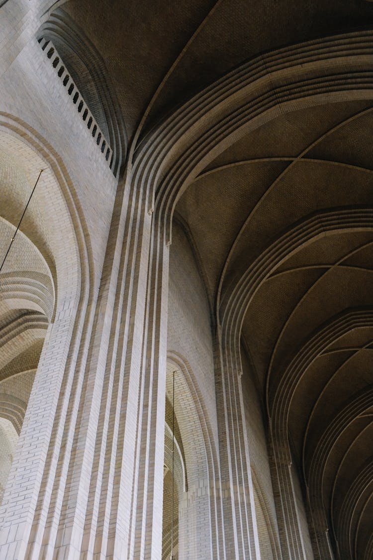 The Interior Of The Grundtvig's Church In Denmark