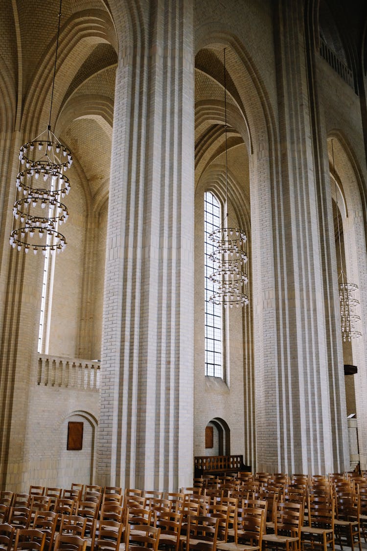 The Interior Of The Grundtvig's Church In Denmark