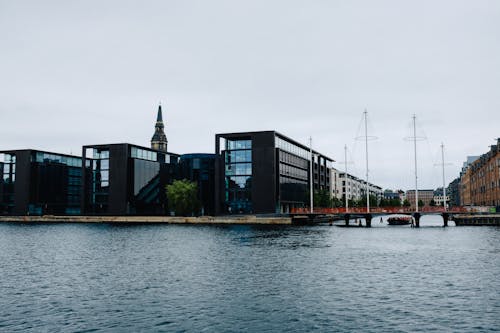 Photo of a Waterfront Modern Building 