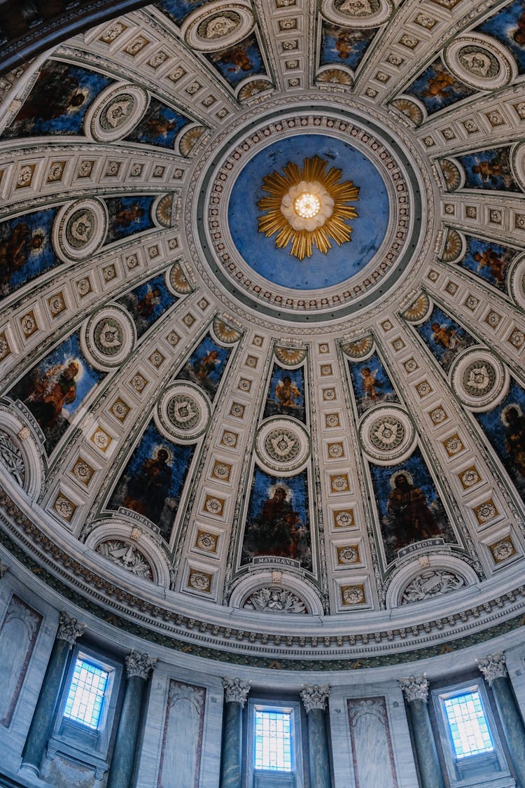 Mosaic On Ceiling In Cathedral