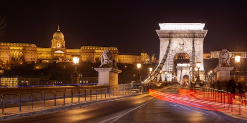 Kostnadsfri bild av budapest, ljusstrimma, natt