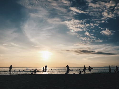 Základová fotografie zdarma na téma lidé, moře, mrak