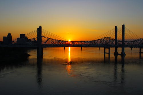 Δωρεάν στοκ φωτογραφιών με Ανατολή ηλίου, αυγή, γέφυρα Φωτογραφία από στοκ φωτογραφιών