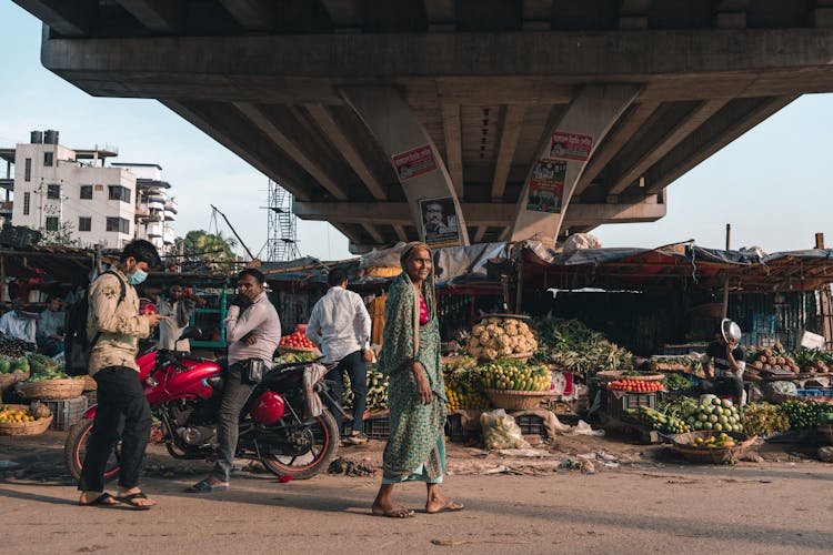 Market Under A Bridge 