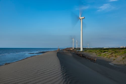 Free stock photo of generator, sand dune, wind generator