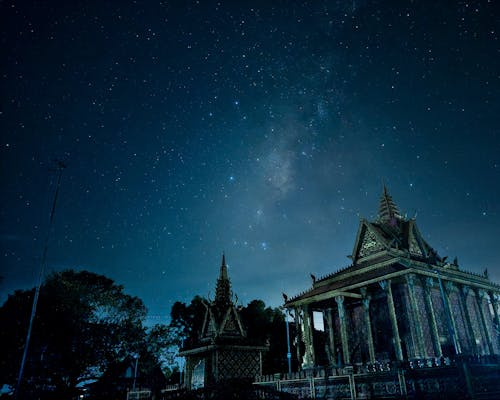Temple under a Starry Sky 