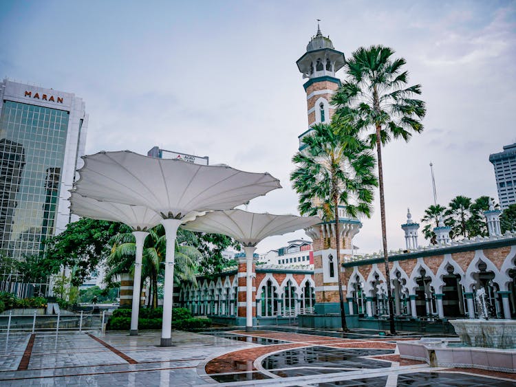 Traditional Mosque In A City Center In Malaysia