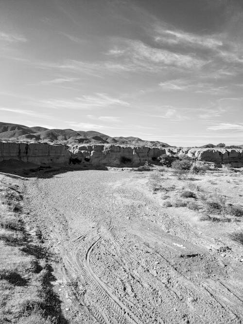 Immagine gratuita di arido, bianco e nero, deserto