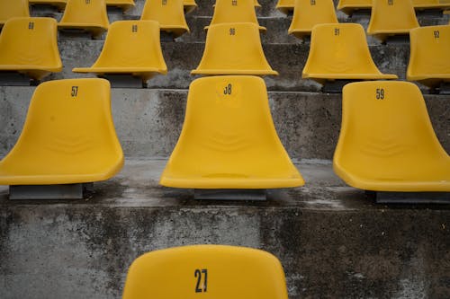 Yellow Plastic Chairs on 