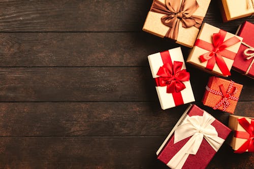 Free Gift Box Lot Stock Photo