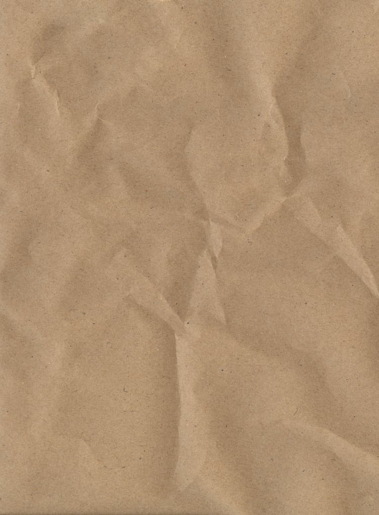 Wrinkled Brown Paper