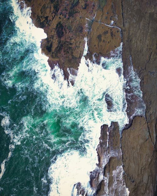 Darmowe zdjęcie z galerii z fotografia lotnicza, morze, ocean
