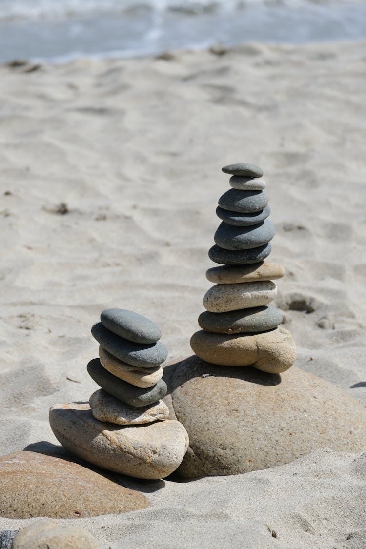 Photo Of Stacked Pebbles