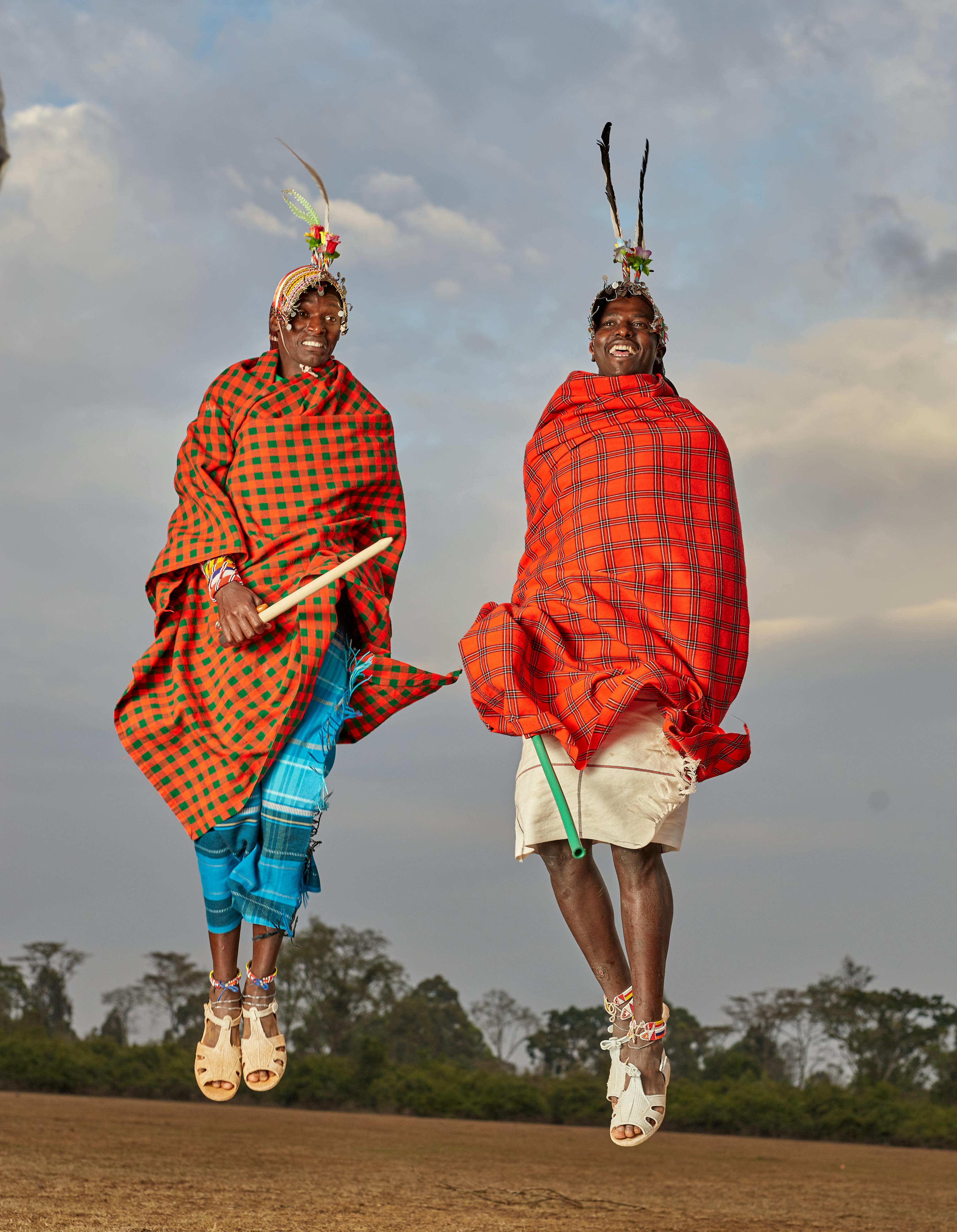 マサイ族の手作り民族衣装