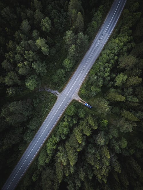 Drone Shot of a Road