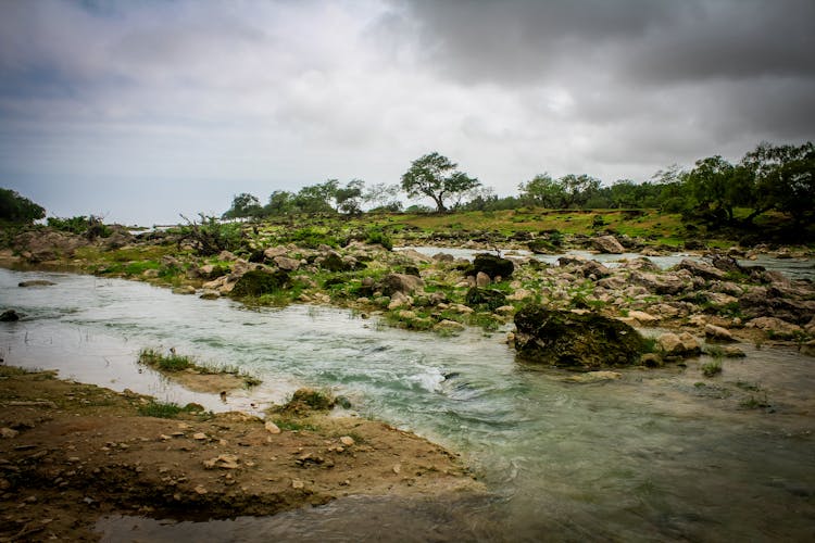 Water Flowing On The Stream