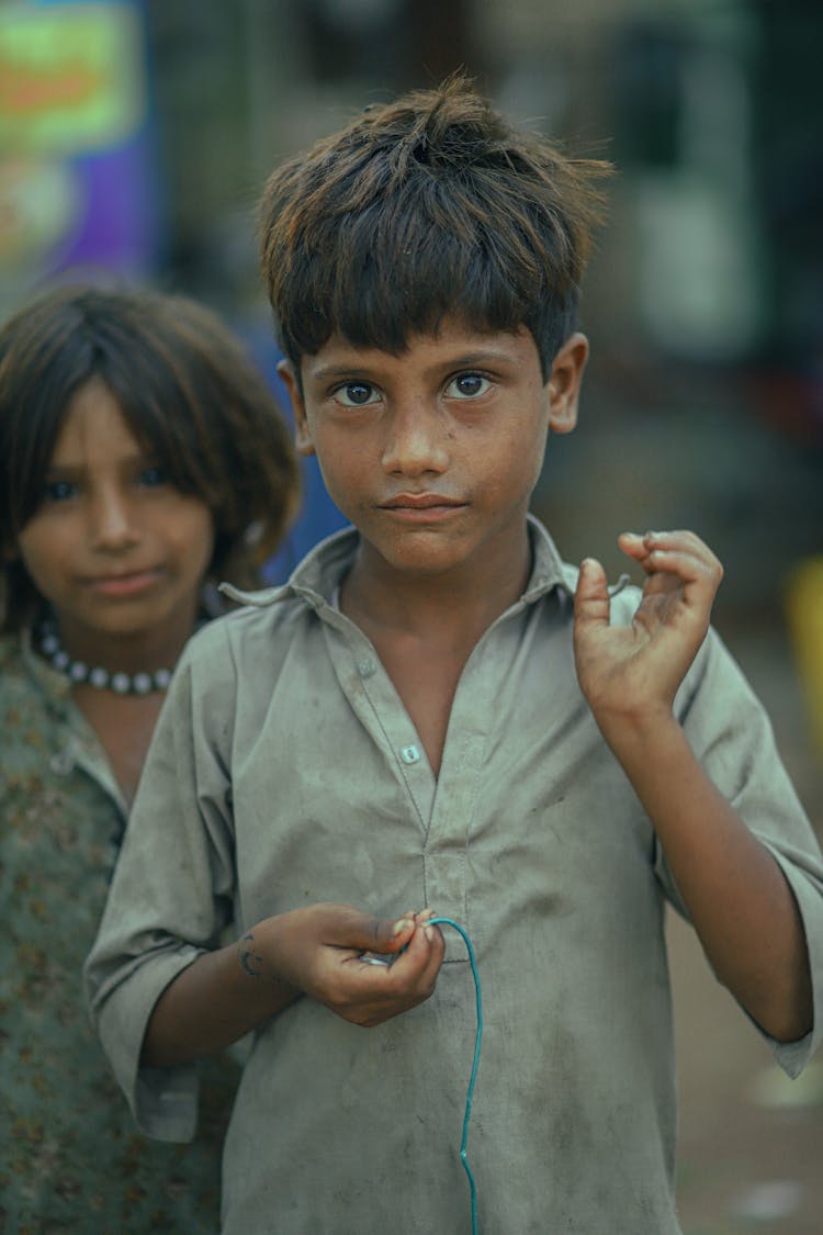 A Portrait Of A Homeless Boy