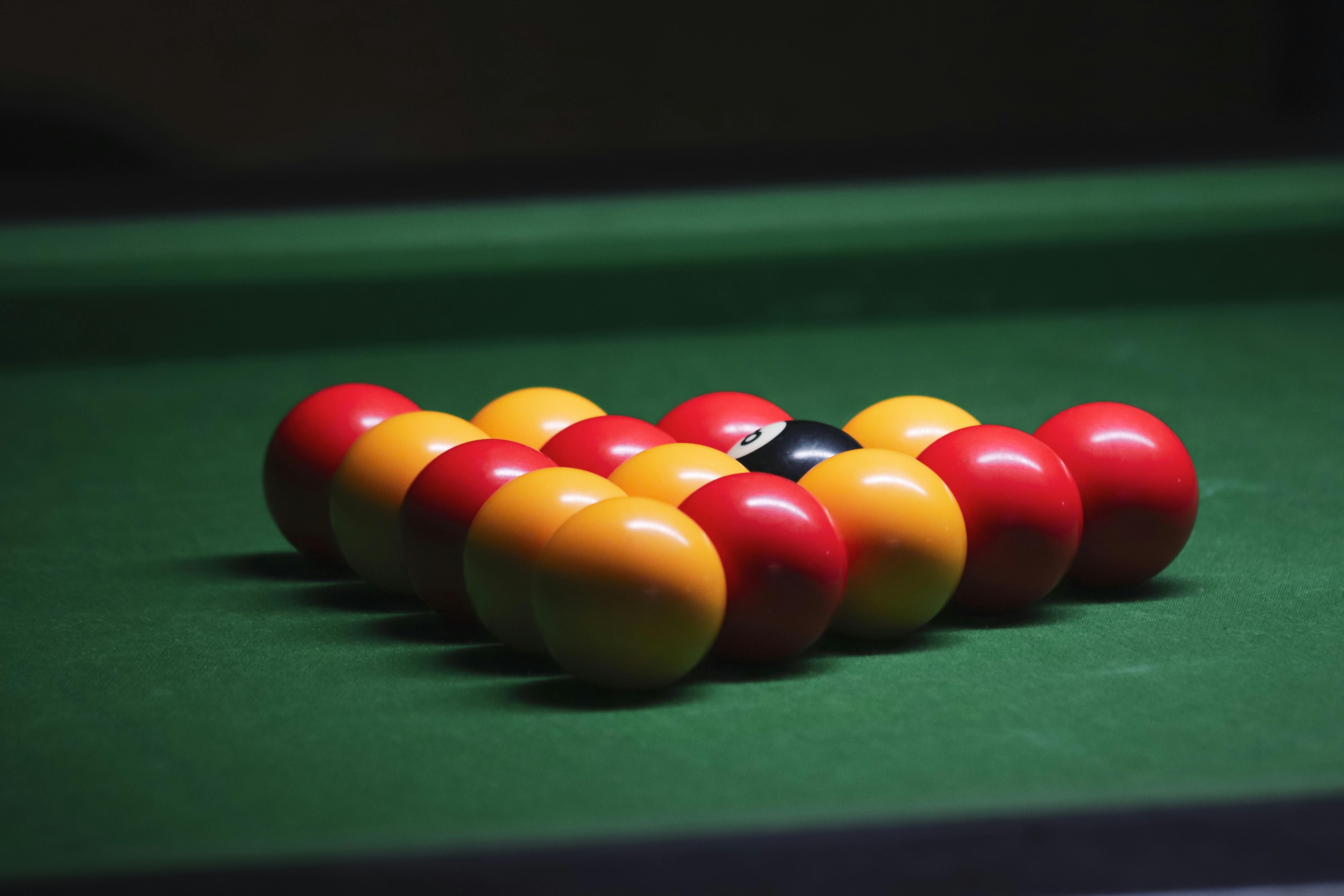 Cue Balls on Billiard Table · Free Stock Photo