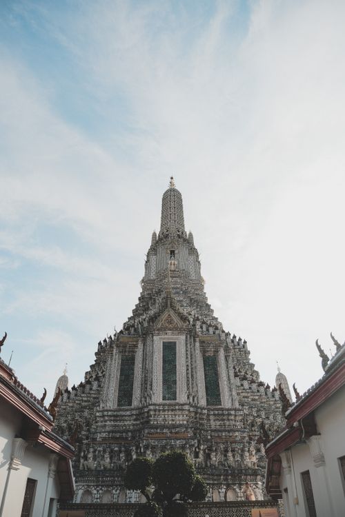 Exterior Design of an Ancient Buddhist Temple · Free Stock Photo