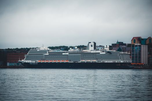 MS Koningsdam Ship by a Dock