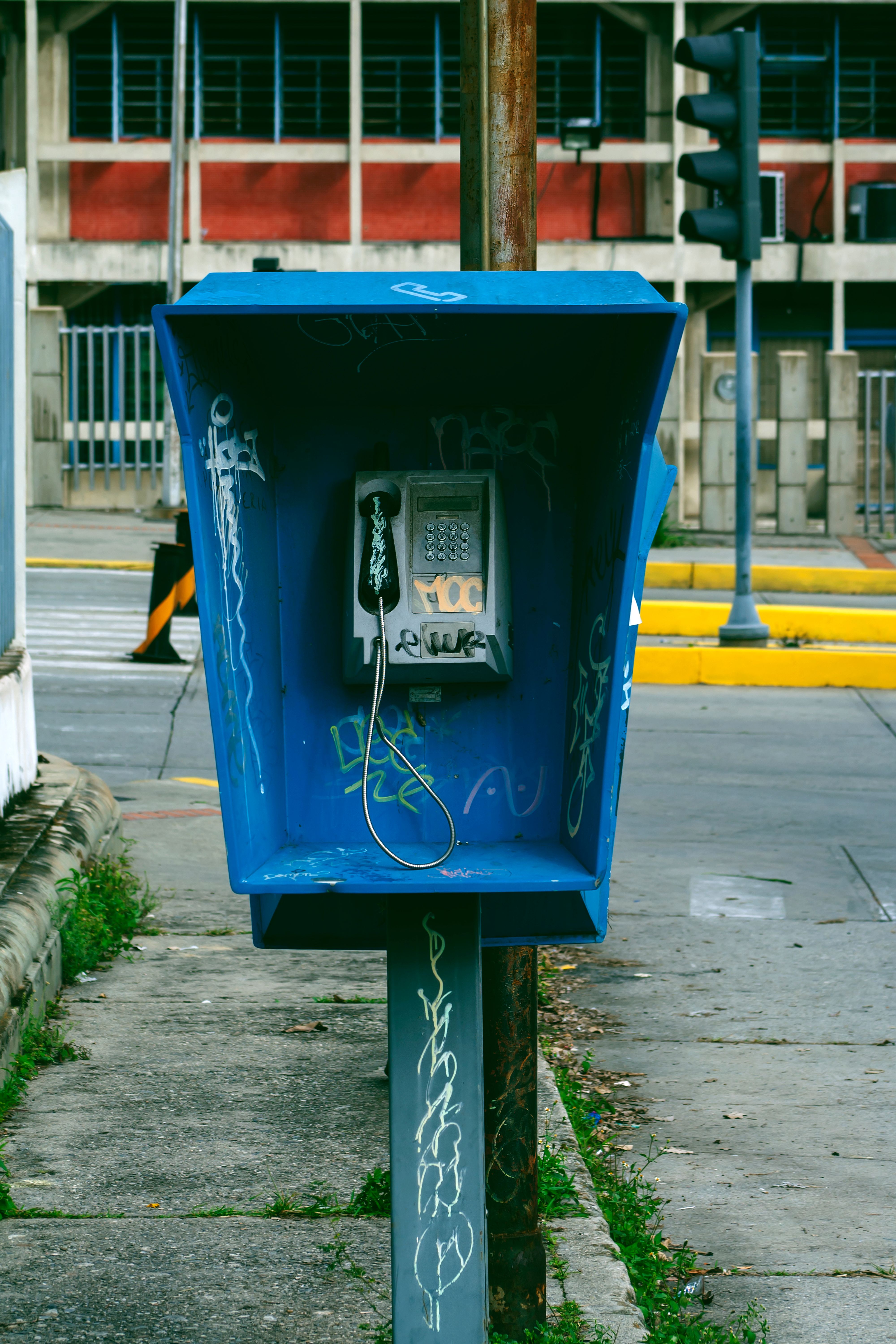 Old Public Telephone Booth on Street · Free Stock Photo