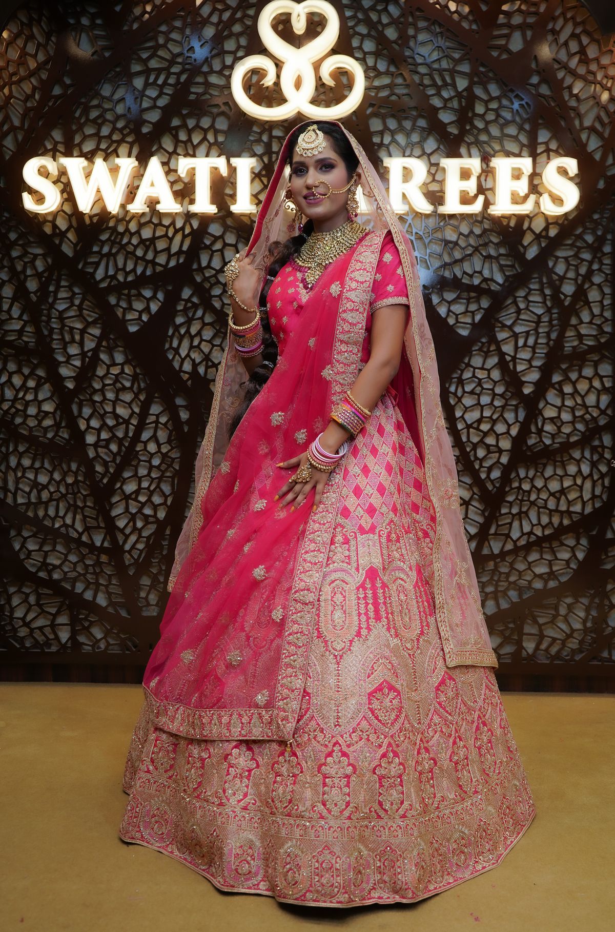 Indian bridal lehenga preview for TheNaZakat