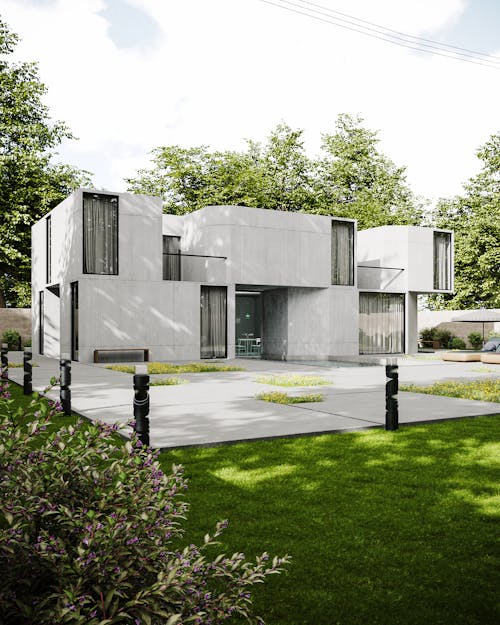 Visualization of a Concrete House Design