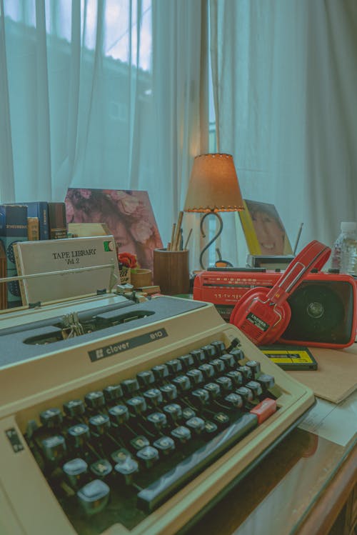 Typewriter on Desk