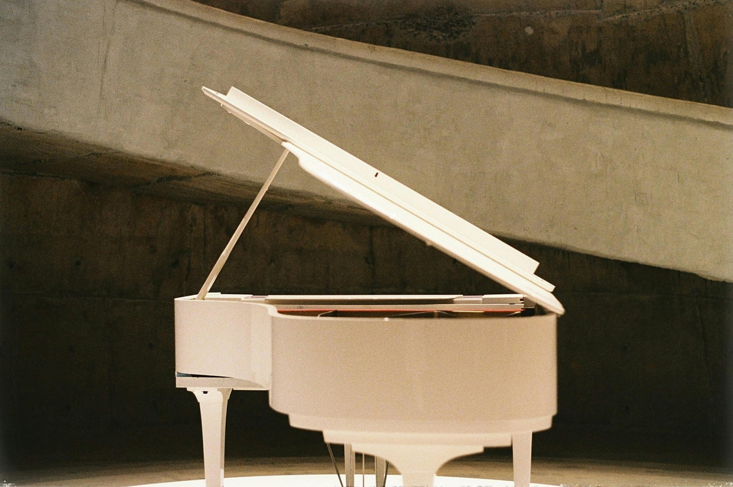 piano inside coffee world museum buon ma thuot city vietnam