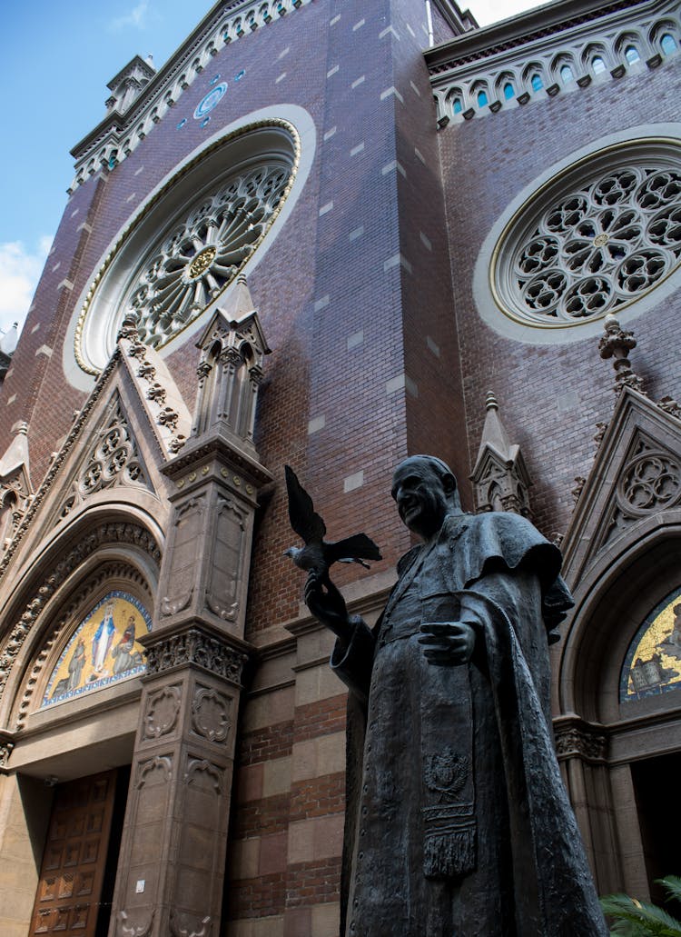 Low Angle View Of Church Of St. Anthony Of Padua In Istanbul, Turkey