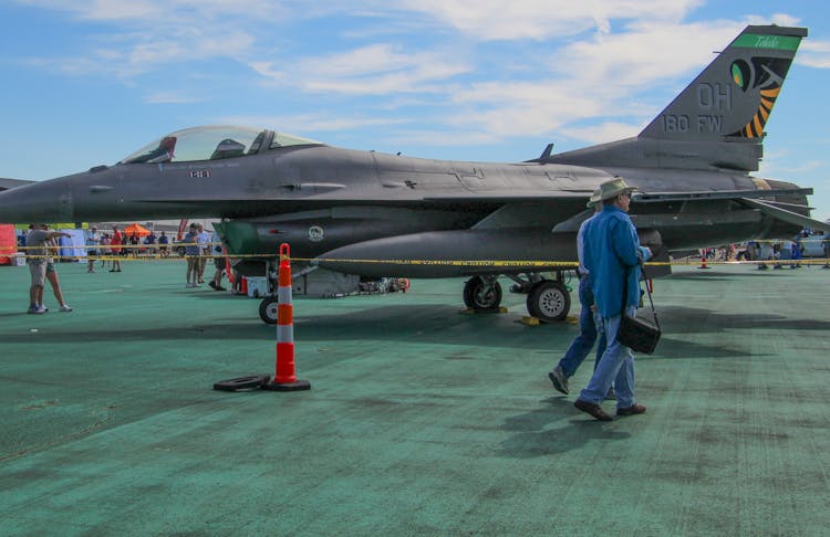 Fighter Jet On Airport