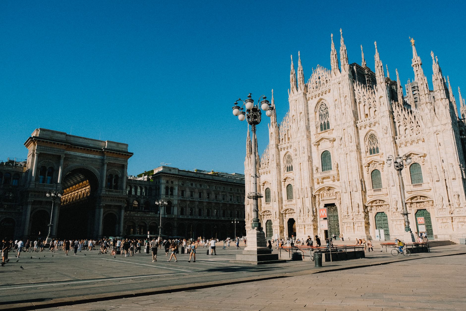 Milan Cathedral in Piazza del Duomo