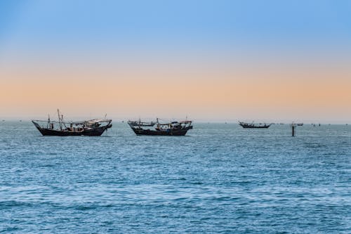 Immagine gratuita di barche, barche da pesca, mare