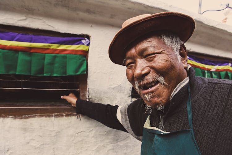 Man With A Mustache Wearing A Hat