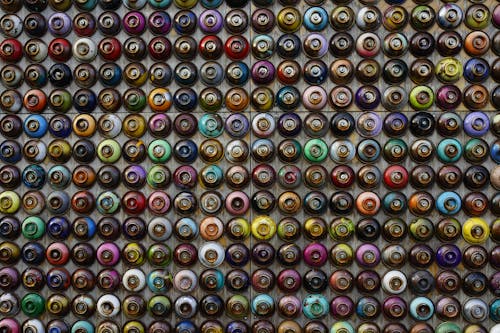 Free Colorful Bells in Rows Stock Photo