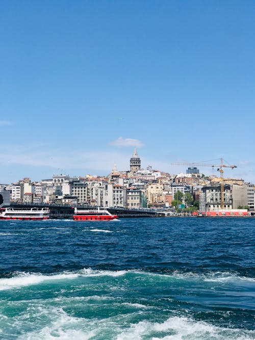 Istanbul Skyline View from the Strait