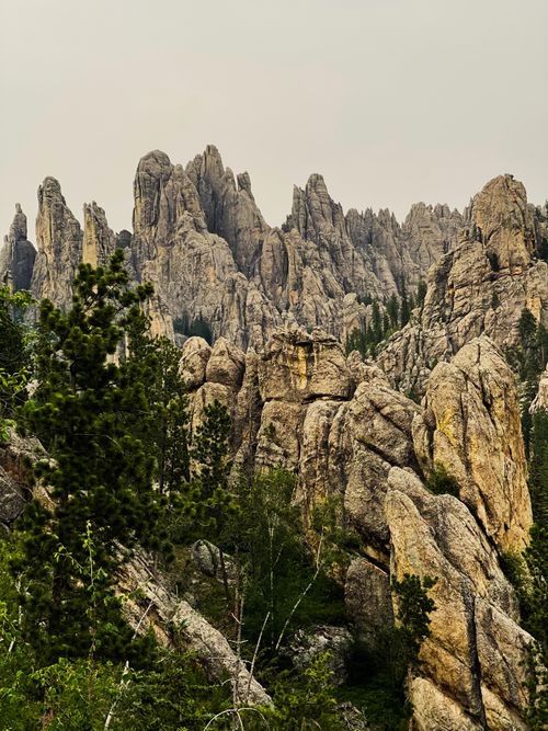 Free Stunning view of massive granite spires in Custer State Park, Hill City, South Dakota. Stock Photo