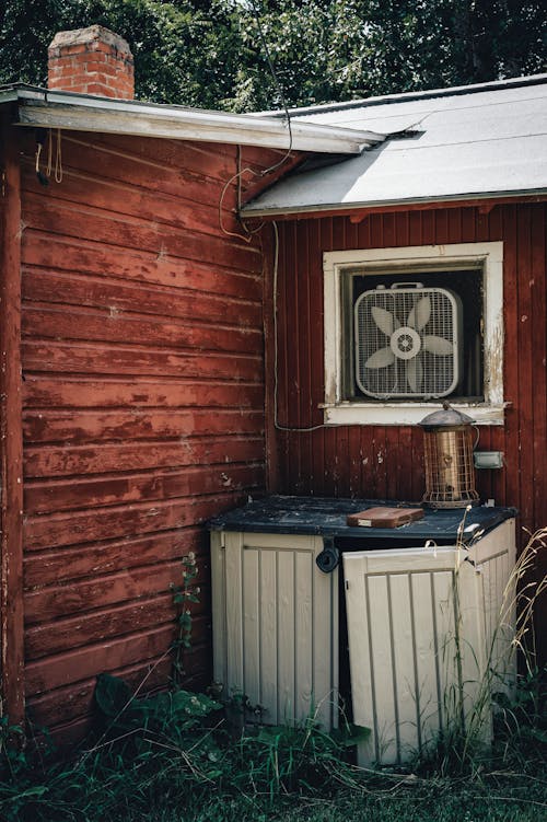 Broken Cabinet outside a House