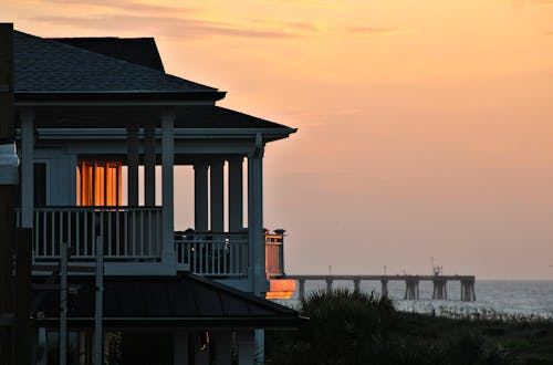 Ocean View from a Beachfront House 