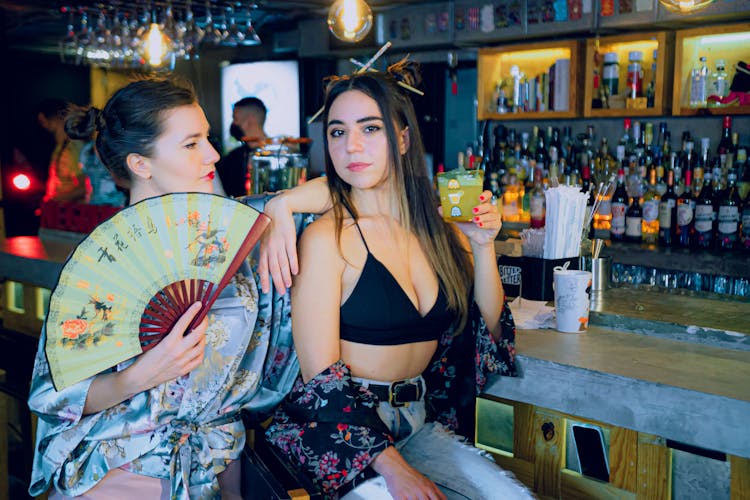 Women At A Bar