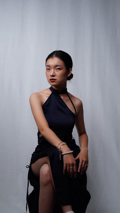 Kostnadsfria Kostnadsfri bild av asiatisk kvinna, Framställ, glamorös Stock foto