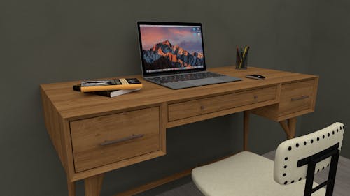 무료 노트북, 목조 테이블, 사무실의 무료 스톡 사진