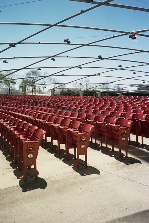 Red Chairs on Stadium