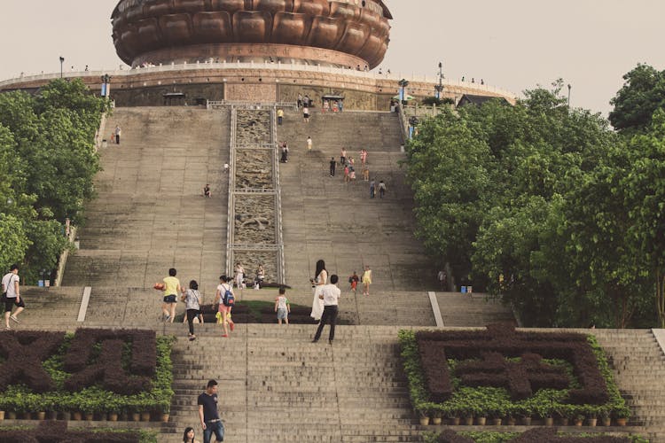 People In Tian Tan Buddha