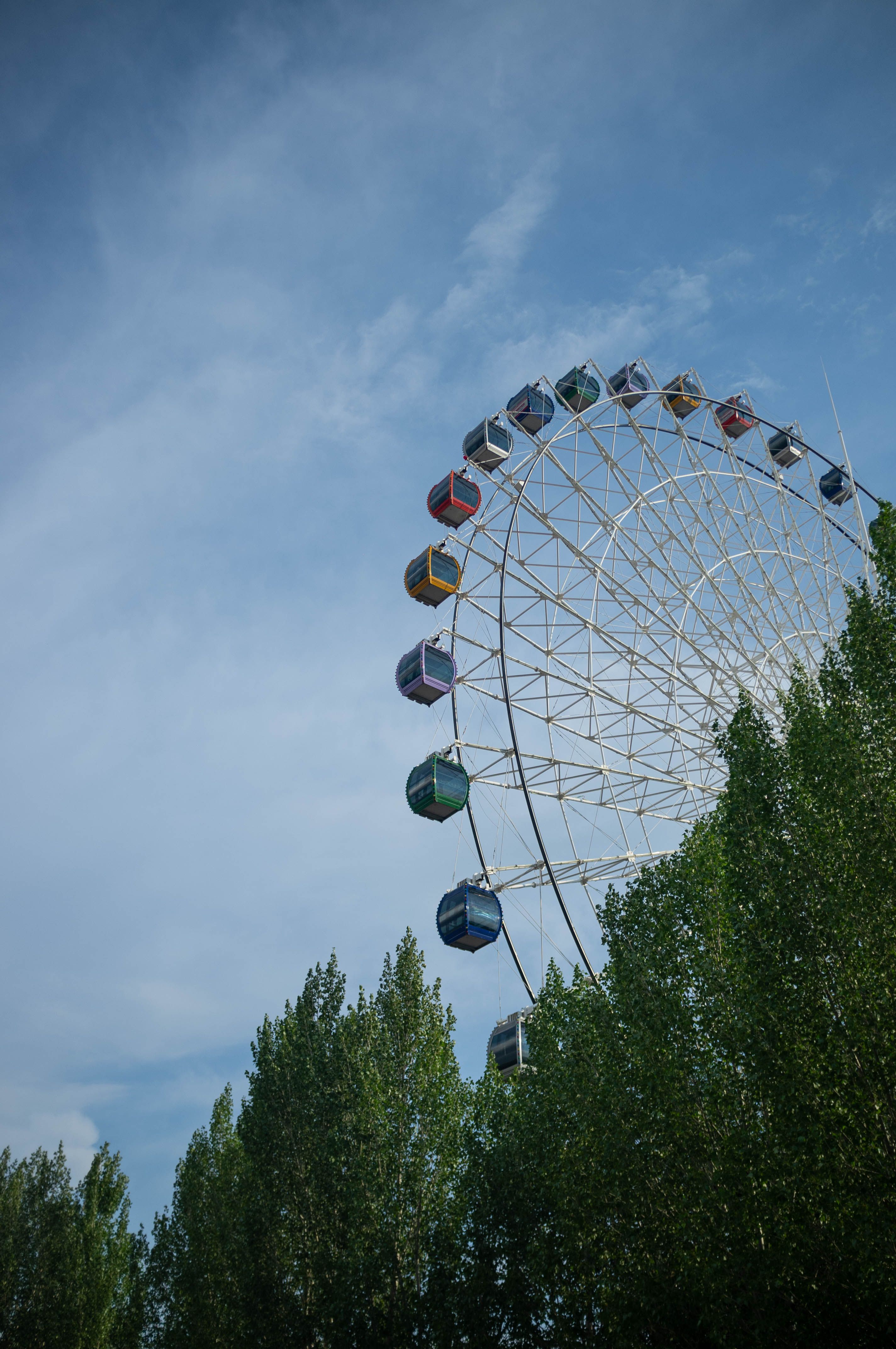 Ferris Wheel Under Blue Sky · Free Stock Photo