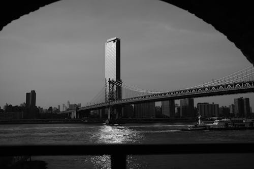 View of a Bridge in a City