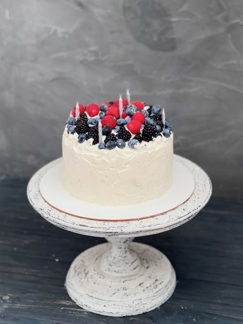 A Cake With Berries 