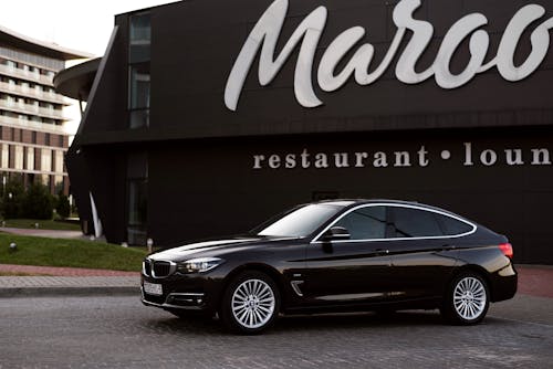 Black Car Near a Building