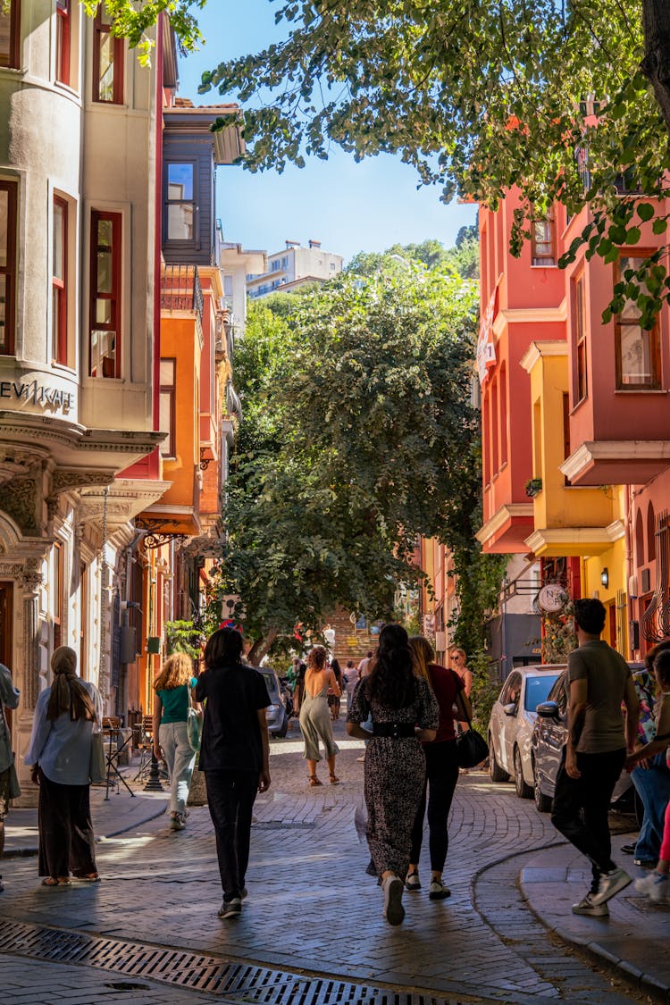 People Walking On A Street