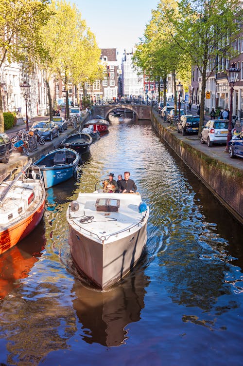 White Boat on the River